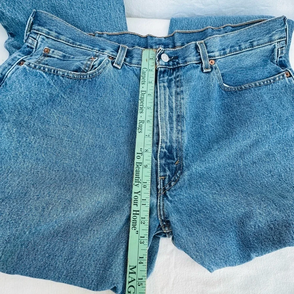 Levi's 550 Blue Relaxed Fit Jeans Classic Denim Style# A1